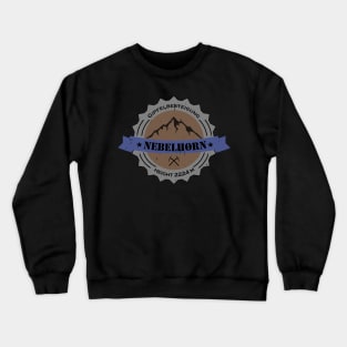 Gipfelbesteigung Nebelhorn Height 2224 m Crewneck Sweatshirt